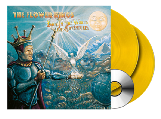 The Flower Kings - Back in the World of Adventures. Ltd Ed. Yellow 2LP/CD. Only 500 worldwide!
